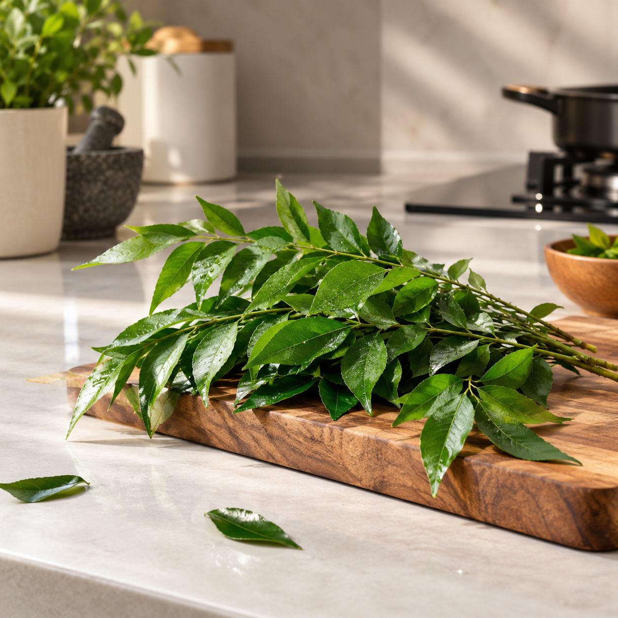 Curry Leaves prepared for commercial supply